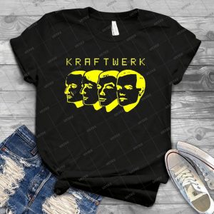 Camisa Kraftwerk 98 - Vintage Mens Shirt Tshirt For Women Classic Handmade Shirt Retro Graphic Tee