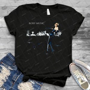 Camisa Roxy Music 39 - Vintage Mens Shirt Tshirt For Women Classic Handmade Shirt Retro Graphic Tee