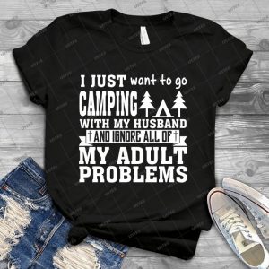 Camping T Shirt 10 - Vintage Mens Shirt Tshirt For Women Classic Handmade Shirt Retro Graphic Tee