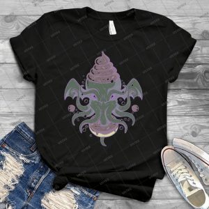 Candy Cthulhu 86 - Vintage Mens Shirt Tshirt For Women Classic Handmade Shirt Retro Graphic Tee