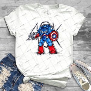 Cap N Warhammer - Best Unisex Trending Handmade T-shirt Gift Idea For Men T-shirt For Woman