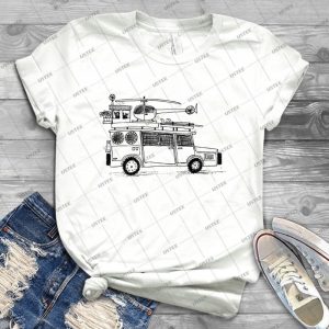 Car Sketch 25 - Vintage Men's Shirt Tshirt For Women Classic Handmade Shirt Retro Graphic Tee