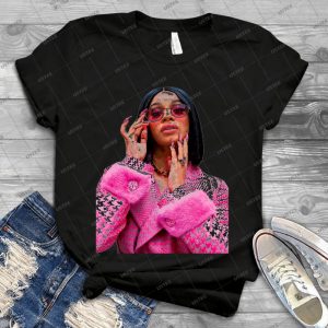Cardi Cover 2 - Vintage Mens Shirt Tshirt For Women Classic Handmade Shirt Retro Graphic Tee