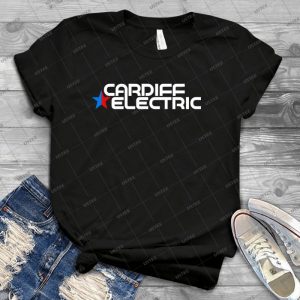 Cardiff Elektro Wei 45 - Vintage Mens Shirt Tshirt For Women Classic Handmade Shirt Retro Graphic Tee