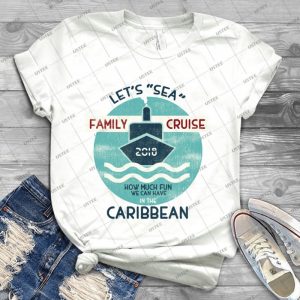 Caribbean Cruise Tshirt For Family Vacation 2018 - Best Unisex Trending Handmade T-shirt Gift Idea For Men T-shirt For Woman