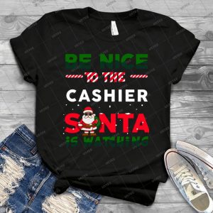 Cashier Funny Christmas Shirt - Gift Idea Shirt For Men Tee For Women Classic Retro Vintage Graphic T-Shirt