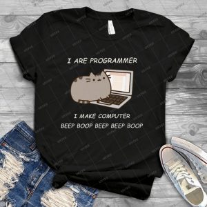 Cat-I Are Programmer I Make Computer Beep Boop Beep Beep Boop - Best Unisex Trending Handmade T-shirt Gift Idea For Men T-shirt For Woman