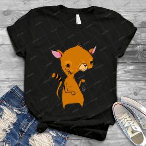 Cat And Mouse 32 - Vintage Mens Shirt Tshirt For Women Classic Handmade Shirt Retro Graphic Tee