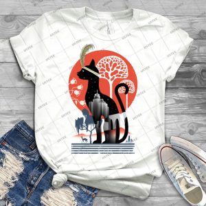 Cat Deco 96 - Vintage Men's Shirt Tshirt For Women Classic Handmade Shirt Retro Graphic Tee