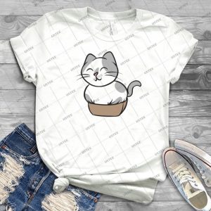 Cat In A Box 75 - Trending Shirt For Women Vintage Retro Tee For Men Kid's T-Shirt Handmade Shirt