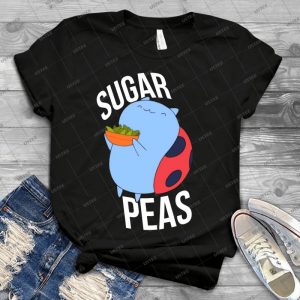 Catbug -- Sugar Peas  68 - Vintage Mens Shirt Tshirt For Women Classic Handmade Shirt Retro Graphic Tee