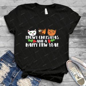 Cats-Meowy Christmas - Best Unisex Trending Handmade T-shirt Gift Idea For Men T-shirt For Woman