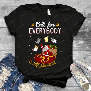 Cats For Everybody Funny Ugly Christmas Sweatshirt - Best Unisex Trending Handmade T-shirt Gift Idea For Men T-shirt For Woman