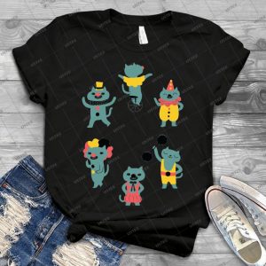 Cats Performers 20 - Vintage Mens Shirt Tshirt For Women Classic Handmade Shirt Retro Graphic Tee