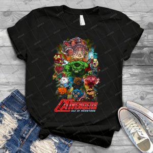 Catvengers-Age Of Mewtron - Gift Idea Shirt For Men Tee For Women Classic Retro Vintage Graphic T-Shirt