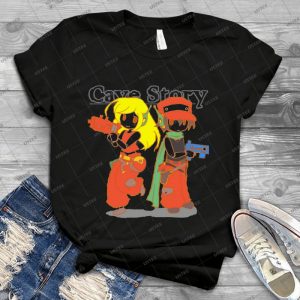 Cave Story Chibi - Vintage Mens Shirt Tshirt For Women Classic Handmade Shirt Retro Graphic Tee