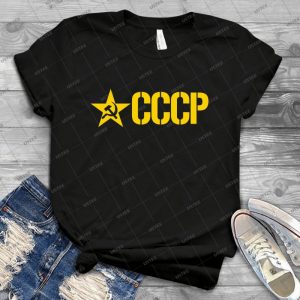 Cccp Stencil - Gift Idea Shirt For Men Tee For Women Classic Retro Vintage Graphic T-Shirt
