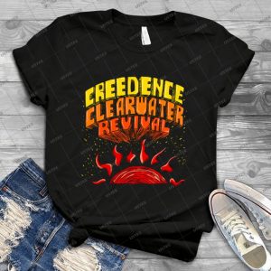Ccr Lettering - Gift Idea Shirt For Men Tee For Women Classic Retro Vintage Graphic T-Shirt