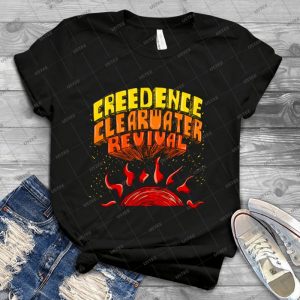 Ccr Lettering - Vintage Mens Shirt Tshirt For Women Classic Handmade Shirt Retro Graphic Tee
