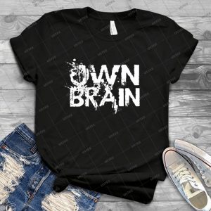 Cerveau Propre-Blanc - Vintage Mens Shirt Tshirt For Women Classic Handmade Shirt Retro Graphic Tee