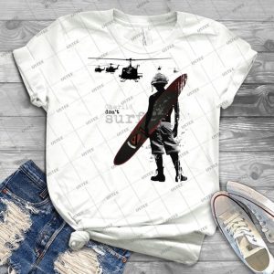 Charlie Don T Surf - Vintage Men's Shirt Tshirt For Women Classic Handmade Shirt Retro Graphic Tee