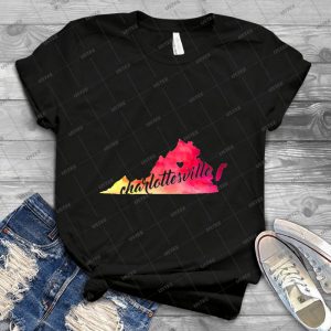 Charlottesville - Vintage Mens Shirt Tshirt For Women Classic Handmade Shirt Retro Graphic Tee