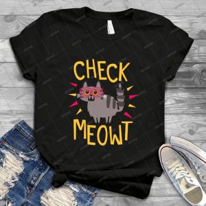 Check Meowt 72 - Vintage Mens Shirt Tshirt For Women Classic Handmade Shirt Retro Graphic Tee