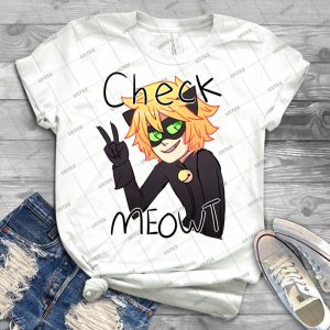 Check Meowt Cat Noir 6 - Trending Shirt For Women Vintage Retro Tee For Men Kid's T-Shirt Handmade Shirt