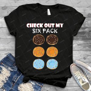 Check Out My Six Pack 45 - Vintage Mens Shirt Tshirt For Women Classic Handmade Shirt Retro Graphic Tee