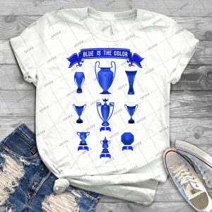 Chelsea Flag High Infographic Palmares Trophies 78 - Trending Shirt For Women Vintage Retro Tee For Men Kid's T-Shirt Handmade Shirt