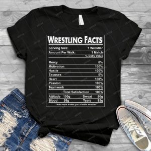 Chemise De Wrestling Facts-Cadeau D'Ã©quipe De Lutte - Gift Idea Shirt For Men Tee For Women Classic Retro Vintage Graphic T-Shirt