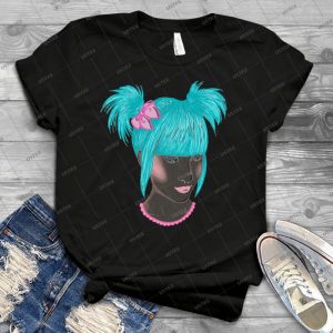 Cherie-Turquoise - Vintage Mens Shirt Tshirt For Women Classic Handmade Shirt Retro Graphic Tee