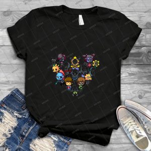 Chibi Undertale Characters - Vintage Mens Shirt Tshirt For Women Classic Handmade Shirt Retro Graphic Tee