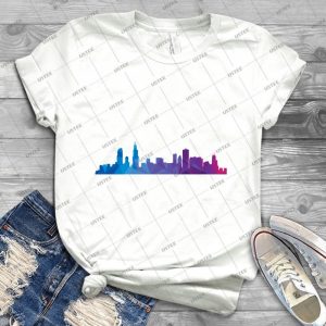 Chicago Skyline 98 - Trending Shirt For Women Vintage Retro Tee For Men Kid's T-Shirt Handmade Shirt
