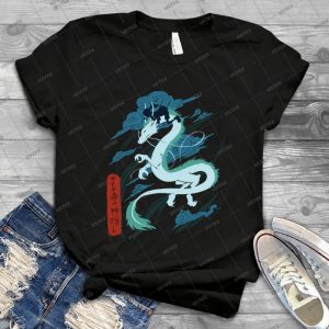 Chihiro And Kohaku 11 - Vintage Mens Shirt Tshirt For Women Classic Handmade Shirt Retro Graphic Tee