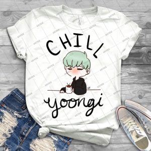 Chill Min Yoongi - Best Unisex Trending Handmade T-shirt Gift Idea For Men T-shirt For Woman