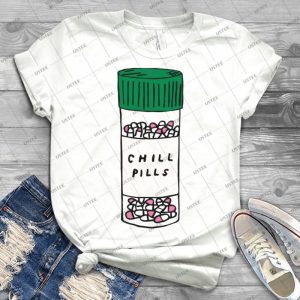 Chill Pill - Gift Idea Shirt For Men Tee For Women Classic Retro Vintage Graphic T-Shirt