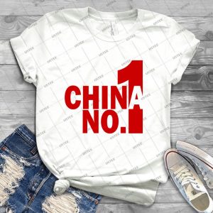 China No-1 77 - Trending Shirt For Women Vintage Retro Tee For Men Kid's T-Shirt Handmade Shirt
