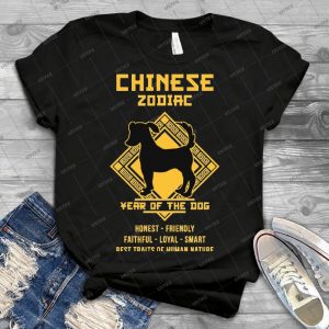 Chinese Zodiac Dog Chinese New Year Of The Dog - Gift Idea Shirt For Men Tee For Women Classic Retro Vintage Graphic T-Shirt