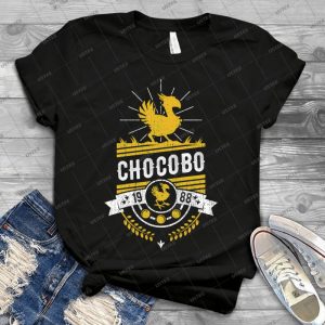 Chocobo T Shirt - Vintage Mens Shirt Tshirt For Women Classic Handmade Shirt Retro Graphic Tee