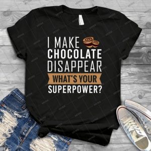 Chocolate Disappear - Vintage Mens Shirt Tshirt For Women Classic Handmade Shirt Retro Graphic Tee