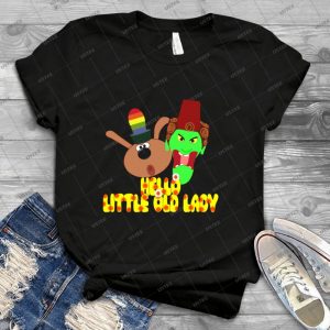 Chorlton & Kettle Witch- Hello, Little Old Lady - Best Unisex Trending Handmade T-shirt Gift Idea For Men T-shirt For Woman