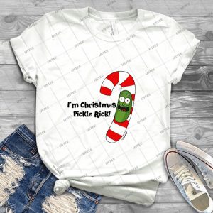 Christmas Pickle Rick Tee Ver-1 - Best Unisex Trending Handmade T-shirt Gift Idea For Men T-shirt For Woman