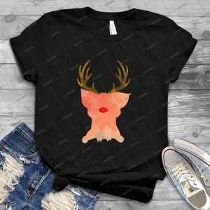 Christmas Pig Inspired Silhouette - Best Unisex Trending Handmade T-shirt Gift Idea For Men T-shirt For Woman