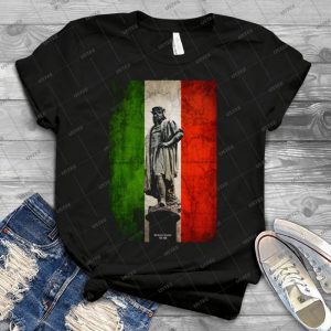 Christopher Columbus Statue With Italian Flag 91 - Best Unisex Trending Handmade T-shirt Gift Idea For Men T-shirt For Woman