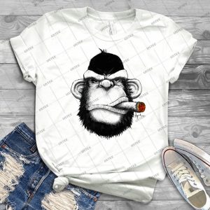 Cigar Monkey 30 - Gift Idea Shirt For Men Tee For Women Classic Retro Vintage Graphic T-Shirt
