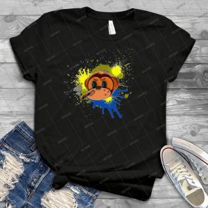 Cigar Smokin Monkey Head Splat - Vintage Mens Shirt Tshirt For Women Classic Handmade Shirt Retro Graphic Tee