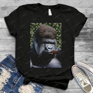 Cigar Smoking Gorilla 10 - Best Unisex Trending Handmade T-shirt Gift Idea For Men T-shirt For Woman
