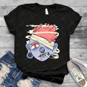Ciggie Butt Brain 17 - Trending Shirt For Women Vintage Retro Tee For Men Kid's T-Shirt Handmade Shirt