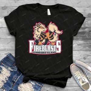Cinnabar Island Fire Blasts- Arcanine Sport Logo - Gift Idea Shirt For Men Tee For Women Classic Retro Vintage Graphic T-Shirt